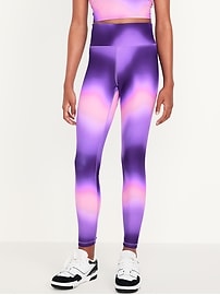 Image number 1 showing, High-Waisted PowerSoft 7/8-Length Performance Leggings for Girls