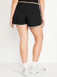 Mid-Rise Woven Run Shorts