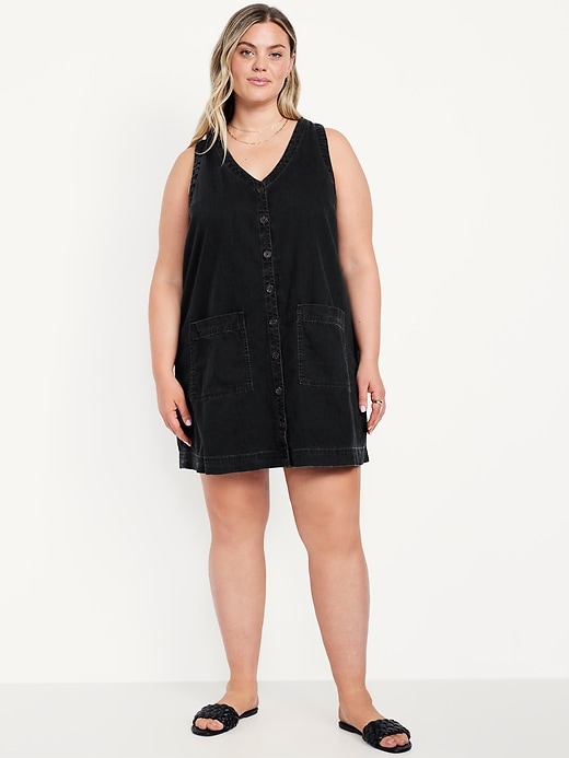 Image number 6 showing, Sleeveless Button-Front Mini Dress