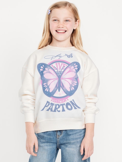 Dolly Parton™ Oversized Graphic Sweatshirt for Girls