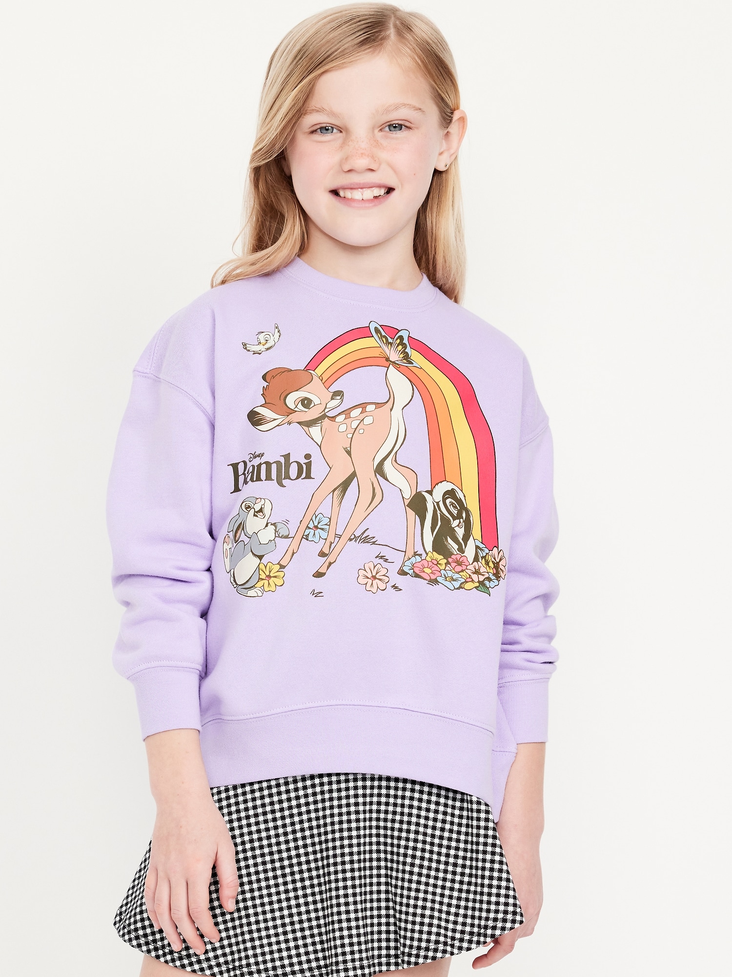 Disney© Bambi Oversized Graphic Sweatshirt for Girls