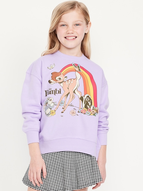 Disney© Bambi Oversized Graphic Sweatshirt for Girls