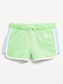 Image number 1 showing, Color-Block Logo-Graphic Cheer Shorts for Girls