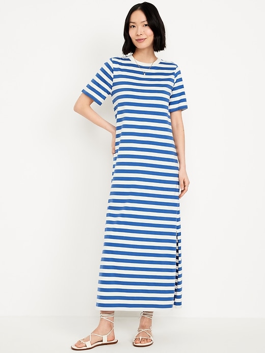 Image number 4 showing, Vintage Crew-Neck Maxi T-Shirt Dress