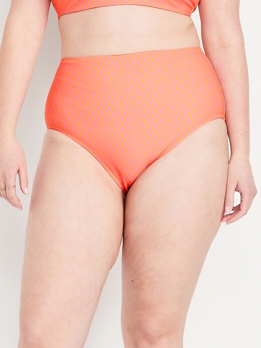 Image number 5 showing, Matte High-Waisted Bikini Swim Bottoms