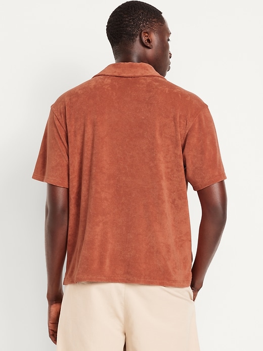 Image number 5 showing, Short-Sleeve Cropped Terry Shirt