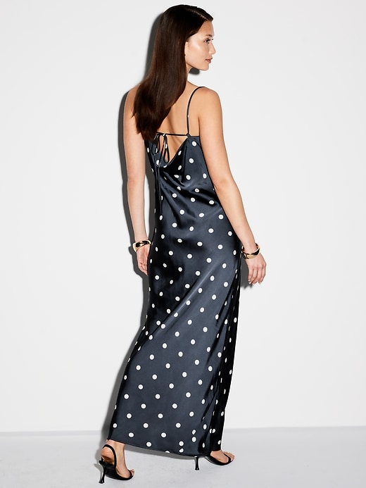 Image number 2 showing, The Occasion by Old Navy Satin Cowl Maxi Dress