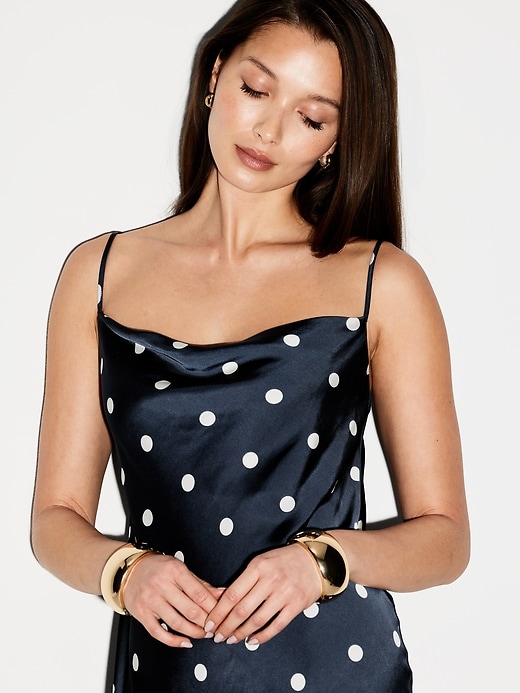 Image number 5 showing, The Occasion by Old Navy Satin Cowl Maxi Dress