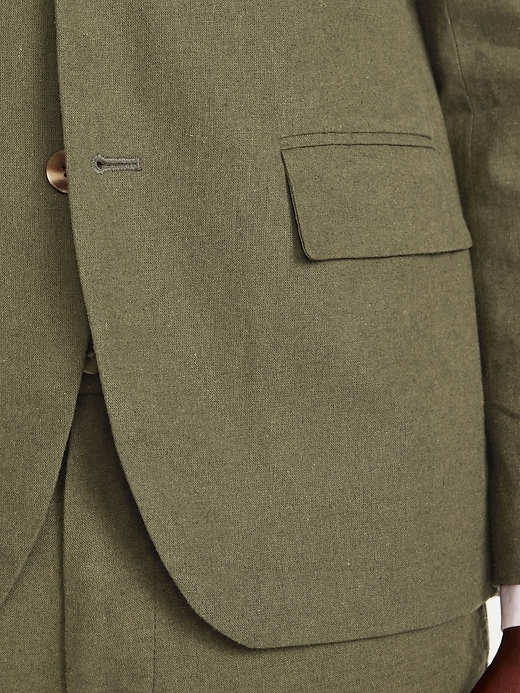 Image number 5 showing, Linen-Blend Blazer