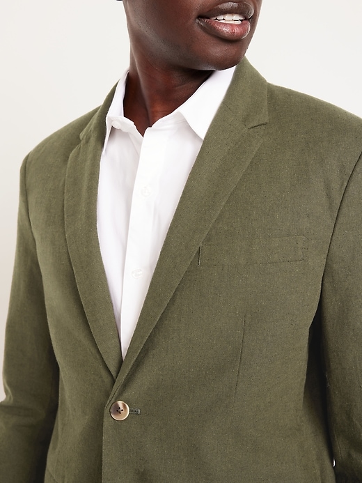 Image number 4 showing, Linen-Blend Blazer