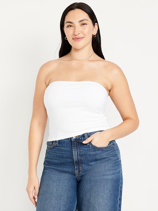 Image number 5 showing, Double-Layer Tube Top