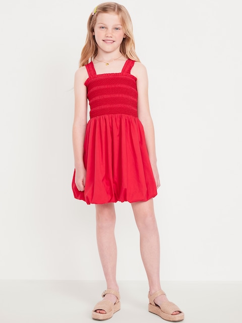 Sleeveless Smocked Bubble Dress for Girls