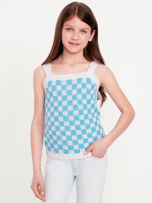 View large product image 1 of 3. Sleeveless Sweater-Knit Tank Top for Girls