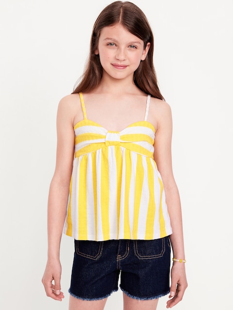 Sleeveless Pucker Tank Top for Girls