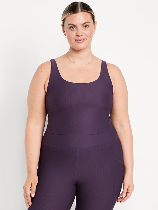 Image number 6 showing, Light Support PowerSoft Rib Longline Sports Bra
