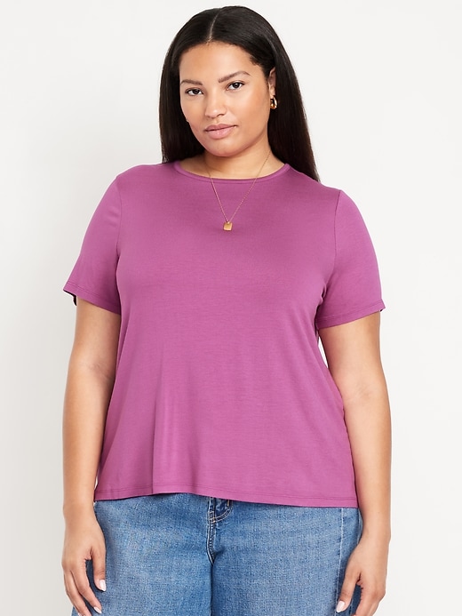 Image number 6 showing, Luxe Crew-Neck T-Shirt