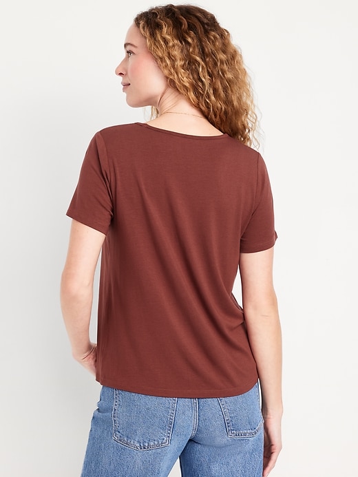 Image number 2 showing, Luxe V-Neck T-Shirt