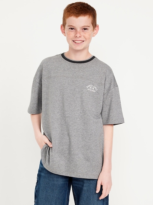 View large product image 1 of 6. Oversized Short-Sleeve T-Shirt for Boys