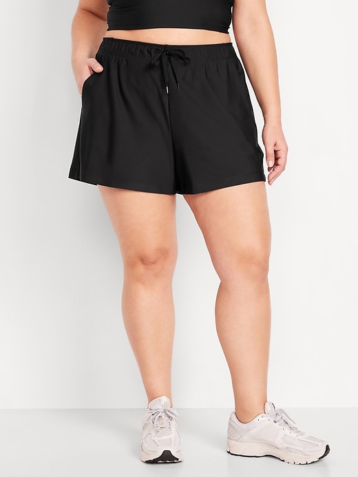Image number 3 showing, High-Waisted PowerSoft Shorts -- 3.5-inch inseam