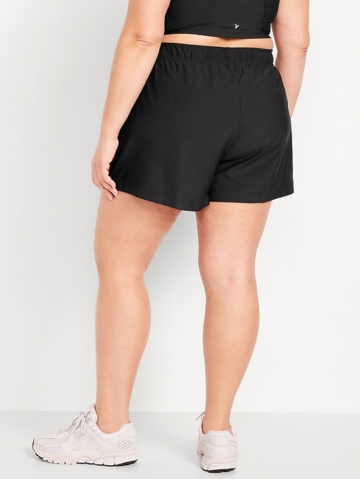 Image number 4 showing, High-Waisted PowerSoft Shorts -- 3.5-inch inseam