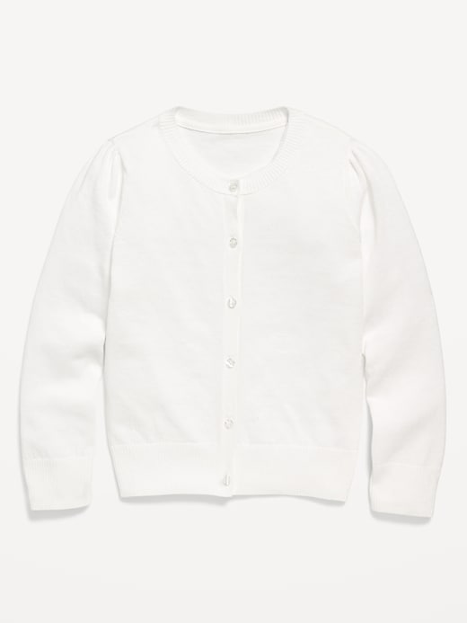 View large product image 1 of 6. School Uniform Button-Up Cardigan for Girls