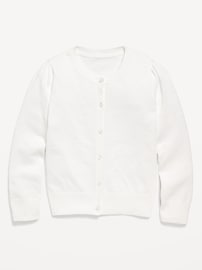 Image number 1 showing, School Uniform Button-Up Cardigan for Girls