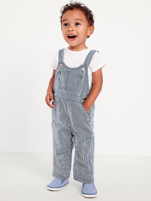 Printed Carpenter Twill Overalls for Baby