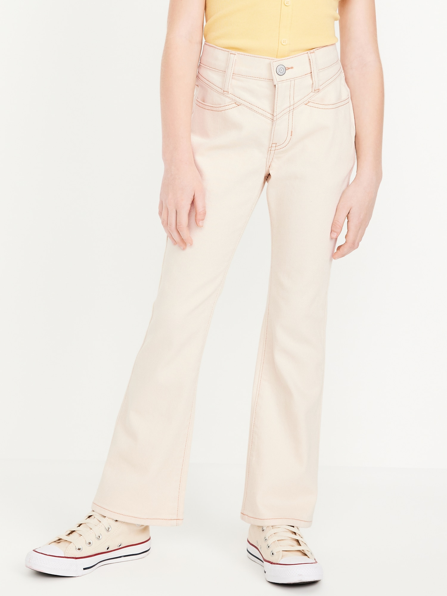 High-Waisted Flare-Leg Jeans for Girls