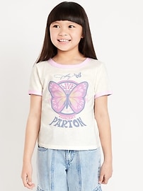 Image number 1 showing, Dolly Parton™ Ringer Graphic T-Shirt for Girls