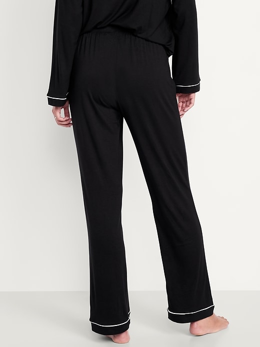 L'image numéro 2 présente Pantalon en tricot de jersey Grasse matinée