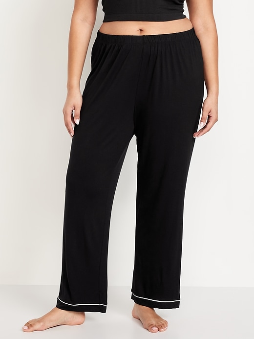 L'image numéro 7 présente Pantalon en tricot de jersey Grasse matinée