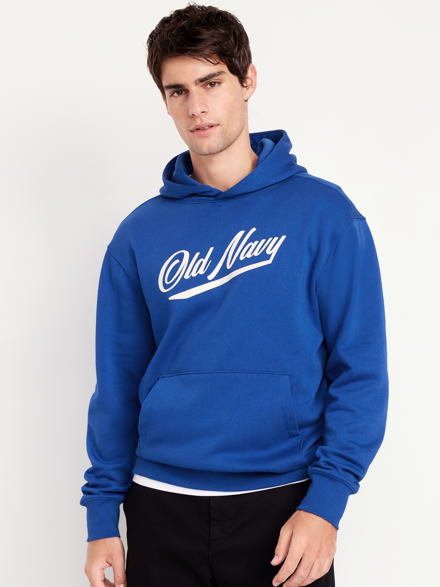 Chandail à capuchon surdimensionné à logo pour Homme