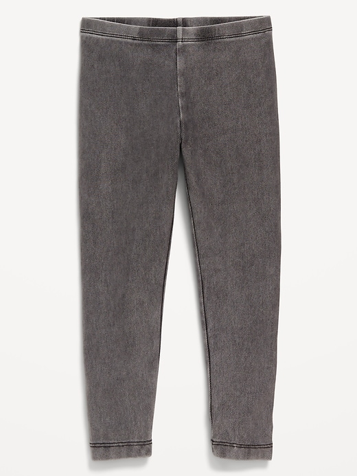 View large product image 1 of 2. Faux-Jean Leggings for Toddler Girls