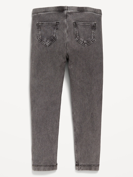 View large product image 2 of 2. Faux-Jean Leggings for Toddler Girls