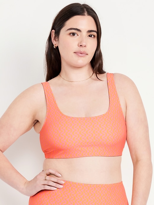 Image number 5 showing, Matte Scoop-Neck Bikini Swim Top