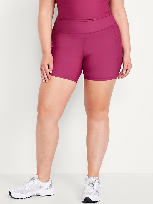 Image number 6 showing, PowerSoft Pocket Biker Shorts -- 6-inch inseam