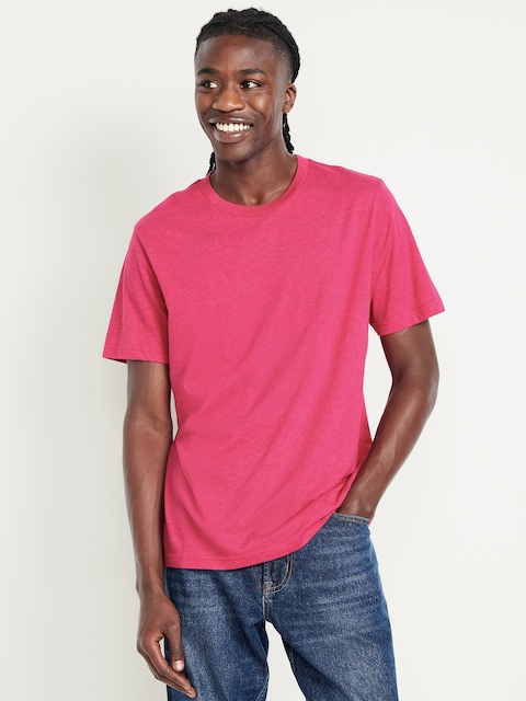 T-shirt ras du cou - Rose