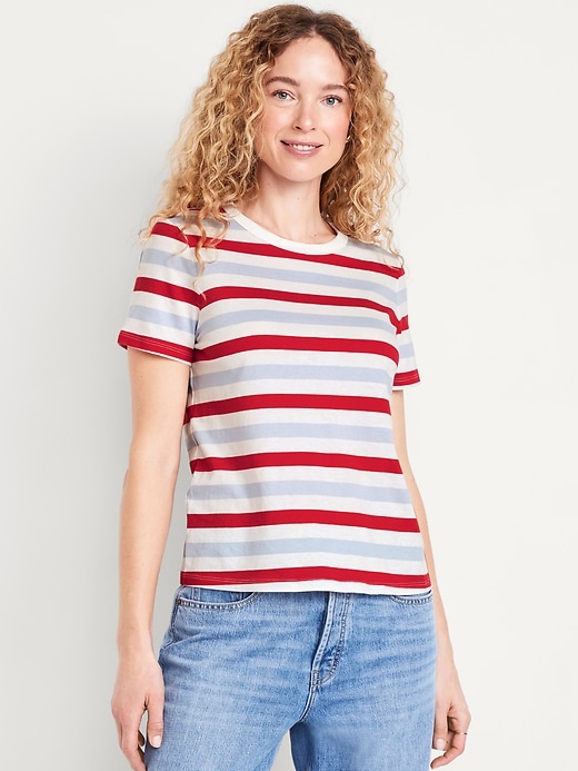 Image number 1 showing, EveryWear Crew-Neck Striped T-Shirt