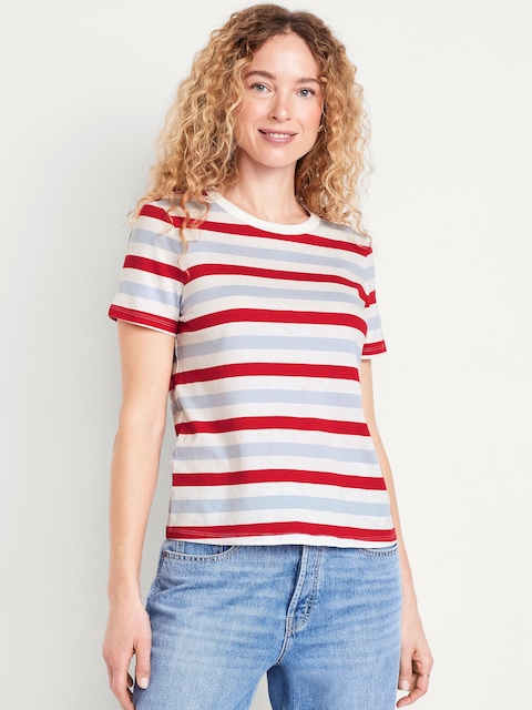 EveryWear Crew-Neck Striped T-Shirt
