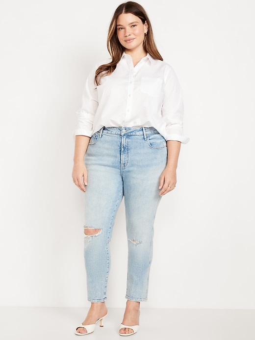 Image number 6 showing, Curvy High-Waisted Vintage Slim Jeans