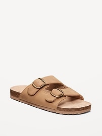 Image number 1 showing, Faux-Suede Double-Strap Sandals for Boys