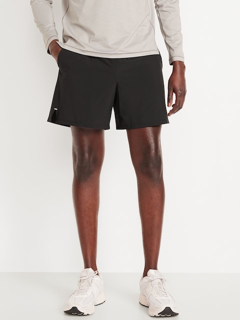 Performance Vent Run Shorts -- 5-inch inseam - Black