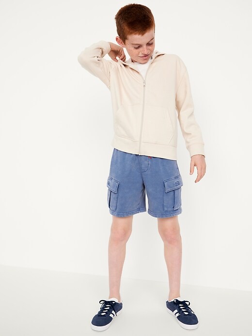 Image number 3 showing, Cargo Fleece Shorts for Boys