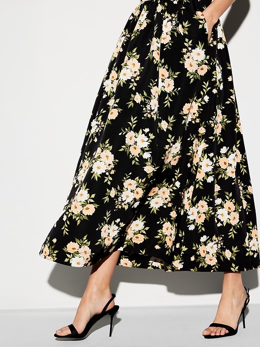 Image number 5 showing, The Occasion by Old Navy High-Waisted Taffeta Midi Skirt