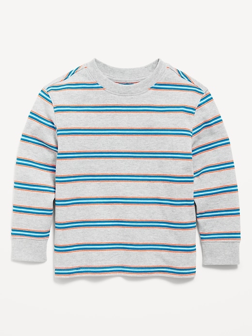 View large product image 1 of 1. Oversized Heavyweight Long-Sleeve T-Shirt for Toddler Boys