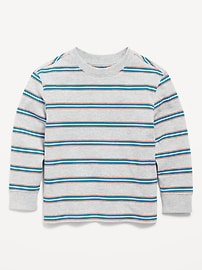 Image number 1 showing, Oversized Heavyweight Long-Sleeve T-Shirt for Toddler Boys