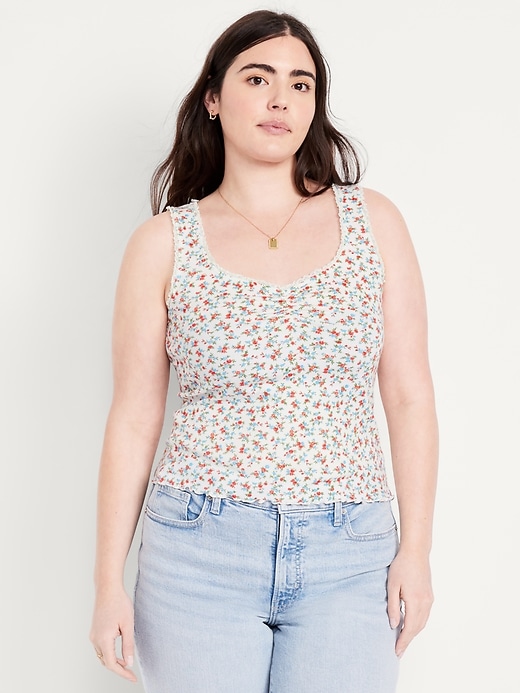 Image number 4 showing, Cinched Floral Tank Top