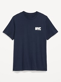 T-shirt Old Navy Homme – Noir – Crâne Et Casque – Taille L