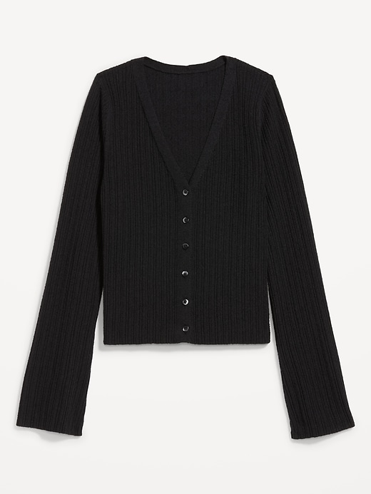Image number 4 showing, Textured Bouclé Button-Down Sweater