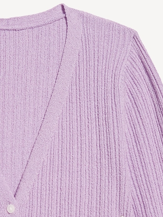 Image number 5 showing, Textured Bouclé Button-Down Sweater